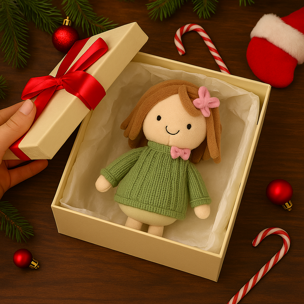 Personalized Baby Photo Plush Doll Keychain