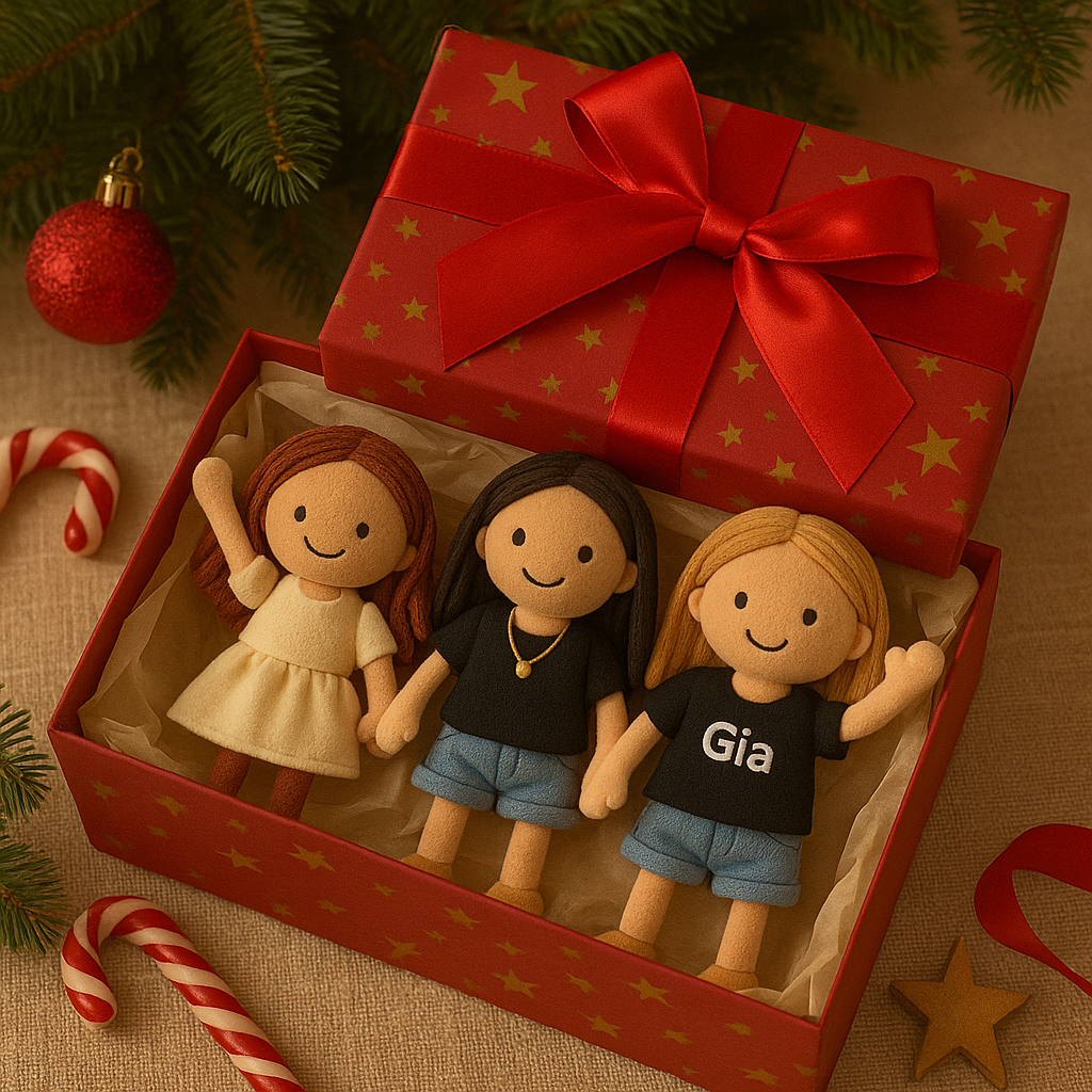 Personalized Sister Photo 3D Plush Doll Keychain/Pillow Gift For Sister