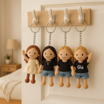 Personalized Sister Photo 3D Plush Doll Keychain/Pillow Gift For Sister