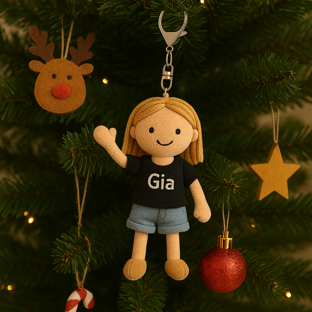 Personalized Sister Photo 3D Plush Doll Keychain/Pillow Gift For Sister