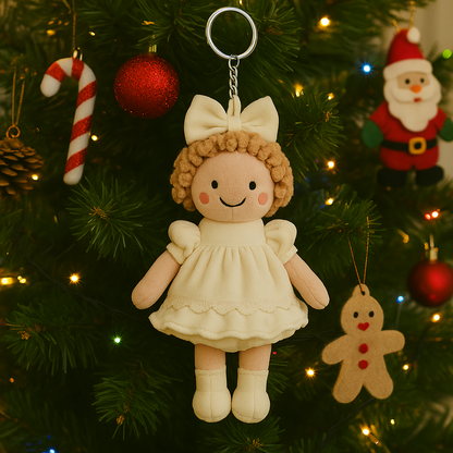 Personalized Baby Photo 3D Plush Doll Keychain/Pillow