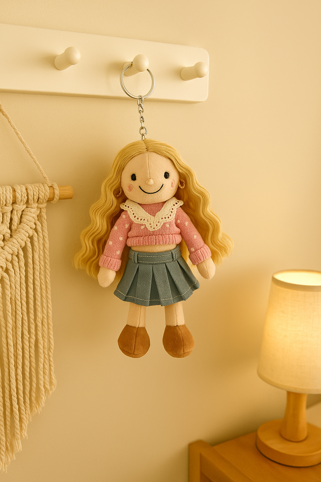 Personalized Photo 3D Plush Doll Keychain