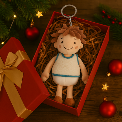 Personalized Photo Plush Doll Plush Keychain Gifts Personalized Bag Charm Couple Plush Doll, Cute Gift For Her