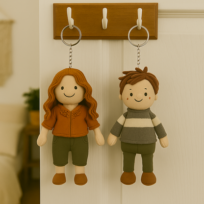 Personalized Mom Photo Plush Doll Keychain, Gift For Her