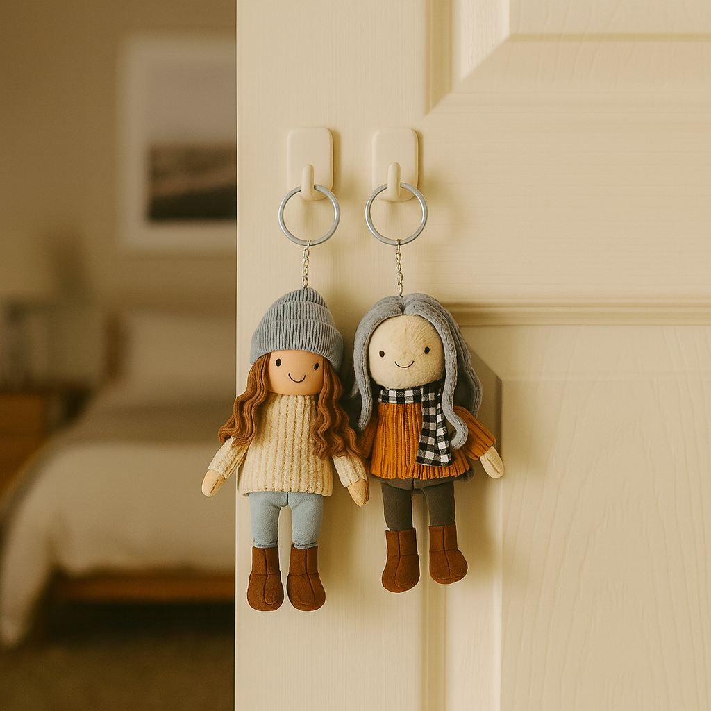 Personalized Photo - Printed Plush Doll Keychain - Ideal Gift For Mom