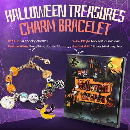 "Spooky Sparkle" Limited Edition Mystery Blind Box Halloween Charm Bracelet - Bewitchingly Beautiful Jewelry 🎃