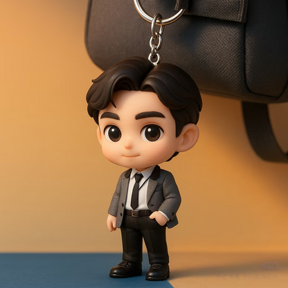 Custom 3D Figure Keychain From Photo Personalized Girl Keychain Custom 3D Mini Figure Gift for Kids