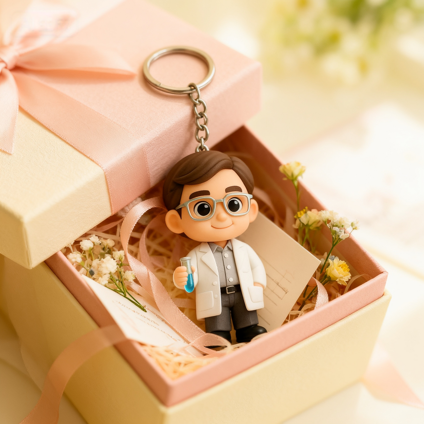 Custom 3D Figure Keychain From Photo - Personalized Toy Gift For You