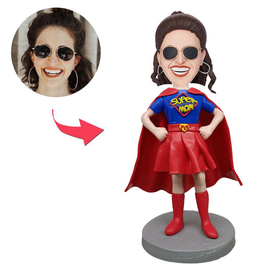 Custom Bobblehead Personalized Bobbleheads Super Mom Gift For Mom