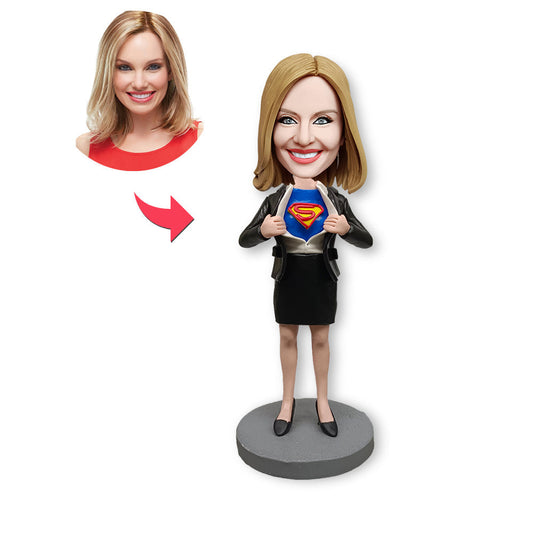 Custom Bobblehead Personalized Bobbleheads Super Mom Gift For Mother's Day
