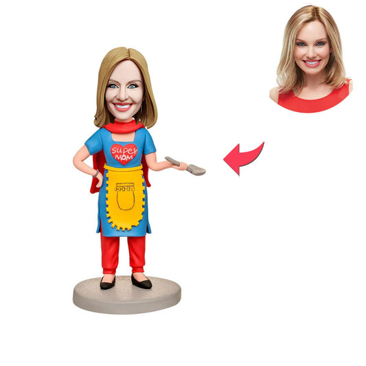 Custom Bobblehead Personalized Bobbleheads Super Mom Unique Gift For Mom