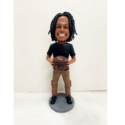 Custom Bobblehead Personalized Bobblehead I Love Basketball