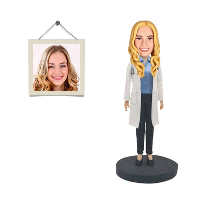 Custom Bobblehead Personalized Bobblehead Female Doctor Unique Gifts