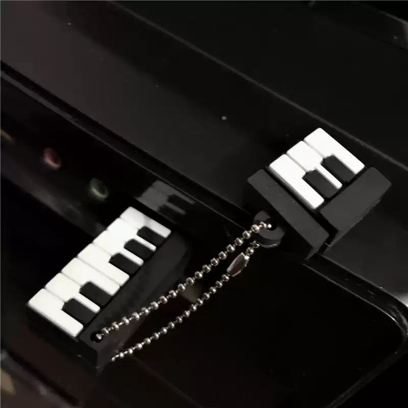 Cartoon USB flash drive for mobile phone and computer dual-use piano guitar notes cute female student large capacity custom engraving
