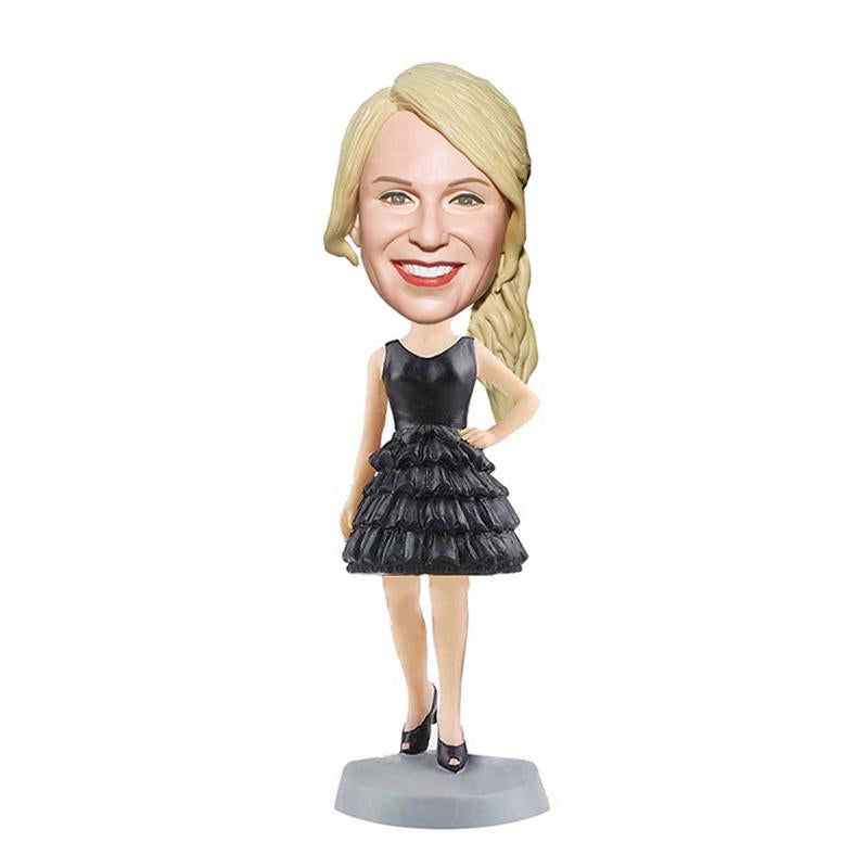 Custom Booble Heads Black Dress That Look Like You