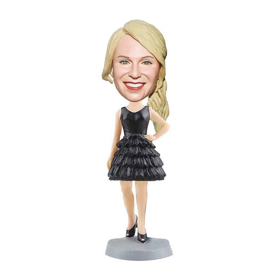 Custom Booble Heads Black Dress That Look Like You