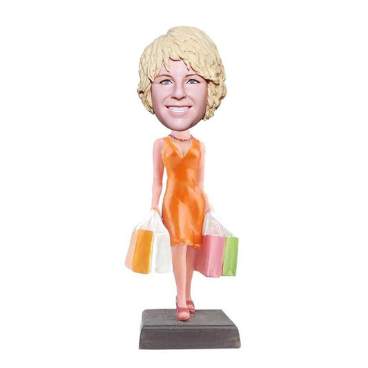 Custom Bobble Heads Women Shopping