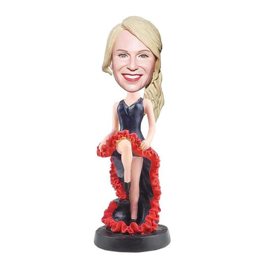 Custom Bobble Heads Woman Dancing Bobbleheads