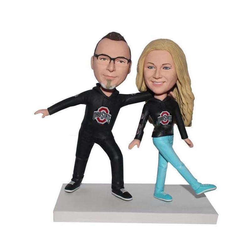 Personalized Bobblehead Couple From Photo