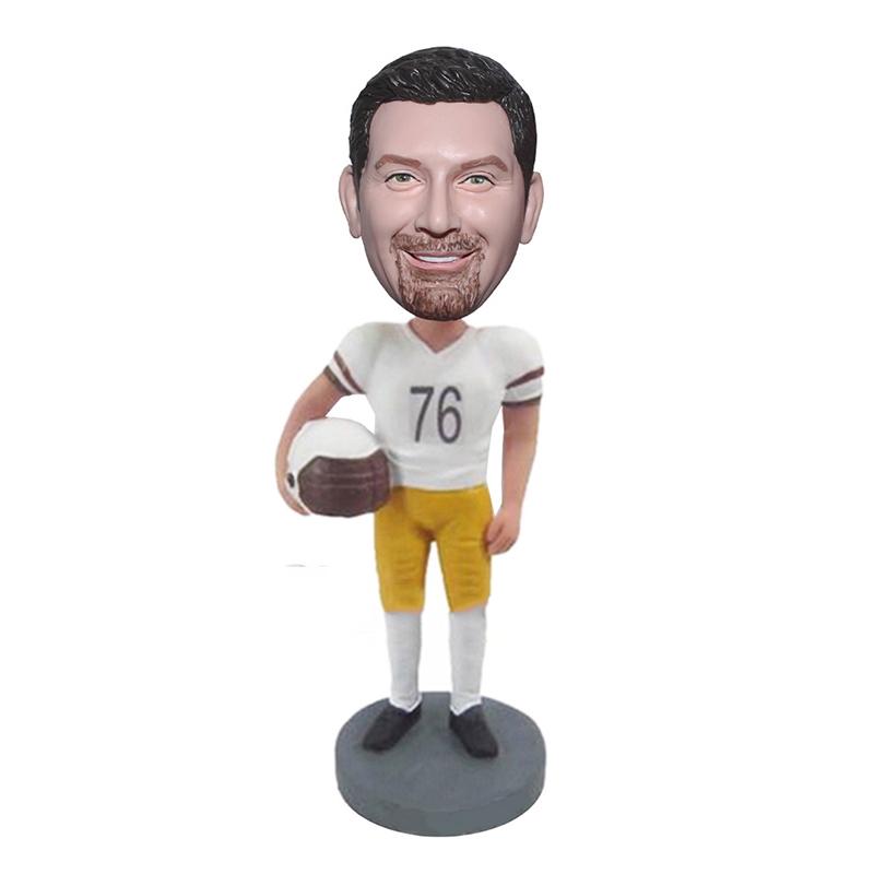 Custom American Football Player Bobblehead Of Yourself