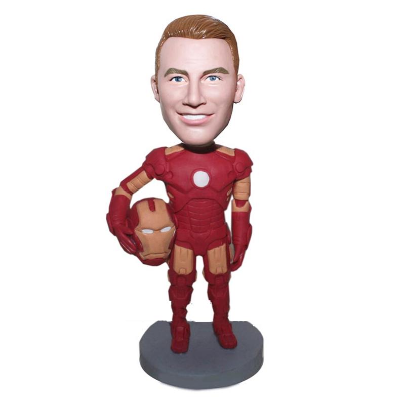 Personalized Male bobblehead Iron Man In The Battle Suit-Iron Ma
