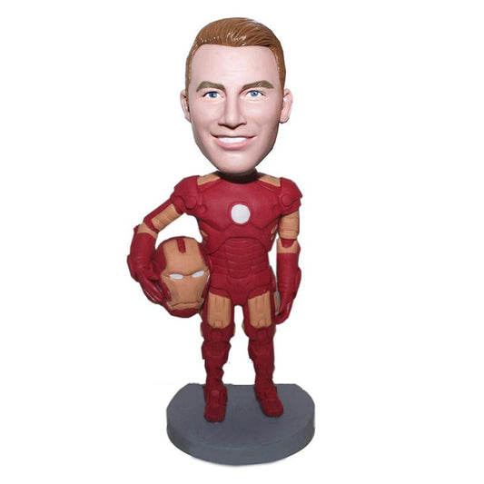 Personalized Male bobblehead Iron Man In The Battle Suit-Iron Ma