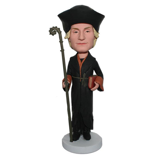 Personalized Enchanter Bobblehead Doll With Magic Wand