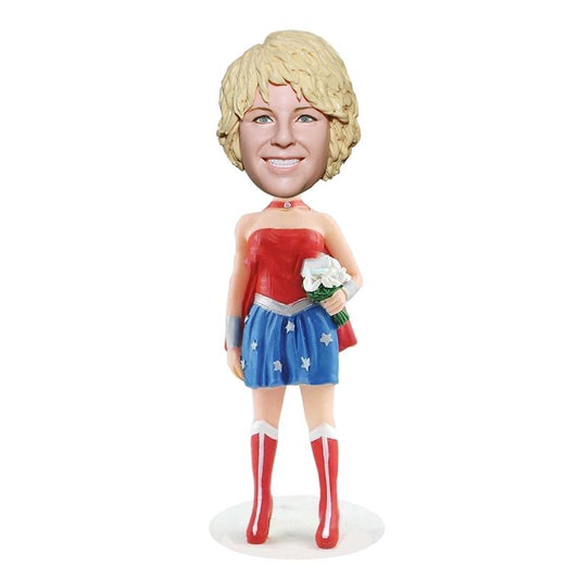 Female Superhero Customized Bobble Head
