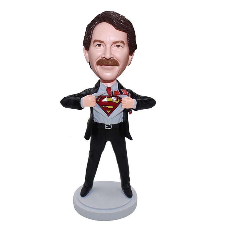 Custom Suit Superman Bobble Heards