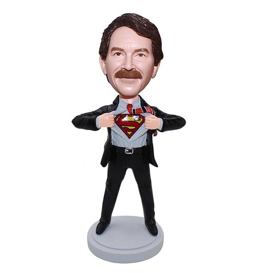 Custom Suit Superman Bobble Heards
