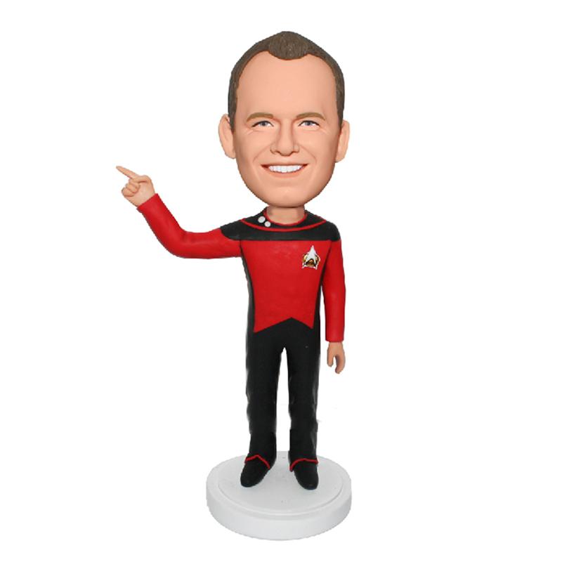Custom Costume Bobblehead Make In Star Trek Uniform