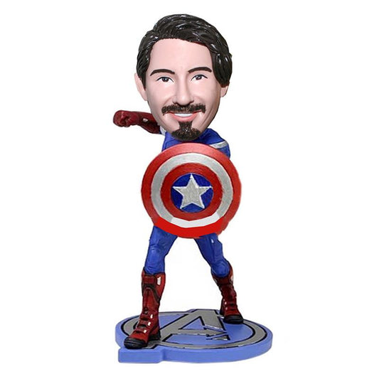 Custom Captain America Games Shield Bobbleheads