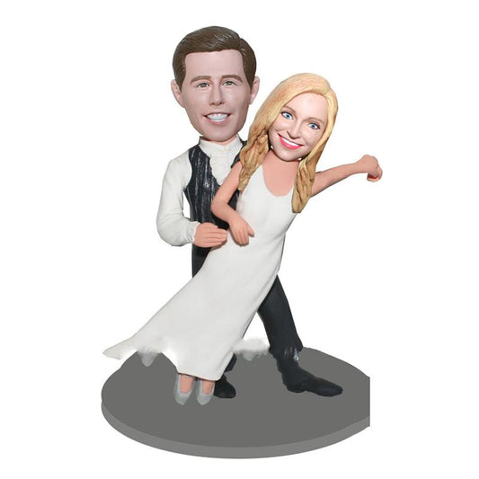 Custom Dancing Couple Wedding Cake Toppers