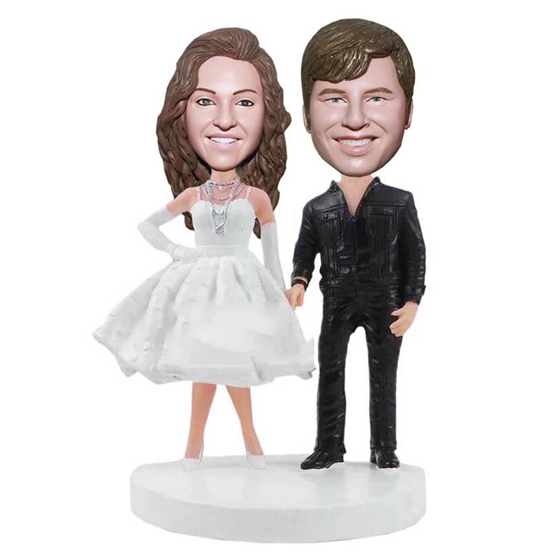 Custom Bobblehead Wedding Cake Toppers