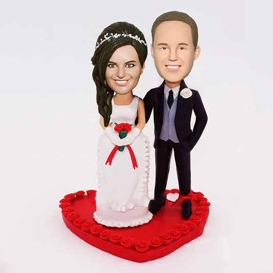 Custom Bobblehead Wedding Cake Toppers