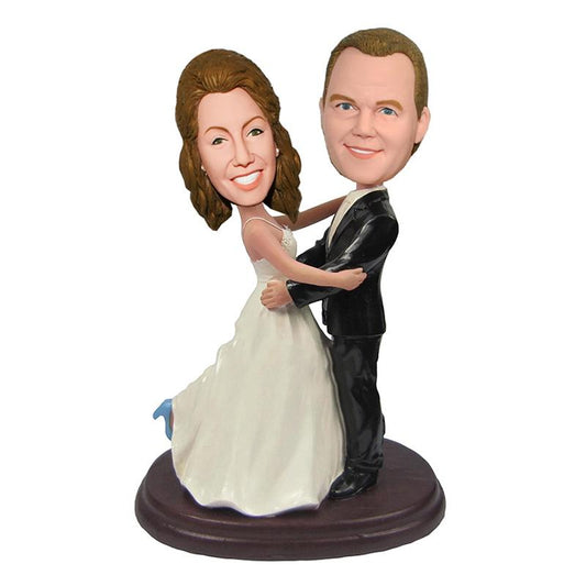 Custom Baublehead Wedding Cake Toppers