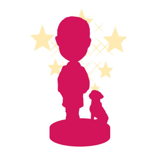 Fully Customizable 1 Person and 1 Pet Custom Bobblehead