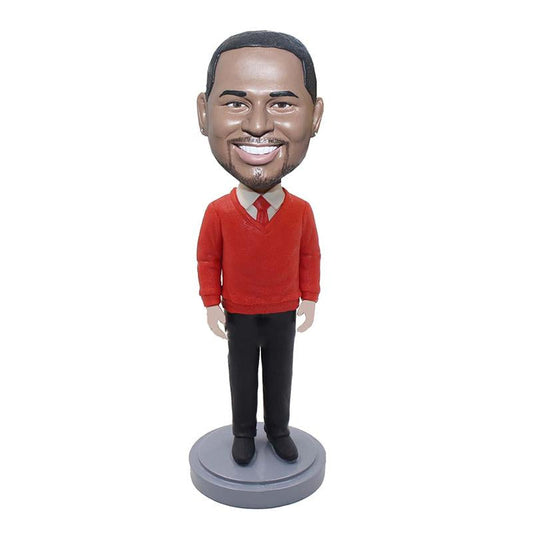 Cardigan Man Bobble Head