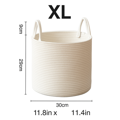 The Perfect All-in-One Baby Shower Gift: Personalized Rope Cotton Basket | Toy Storage & Nursery Organizer