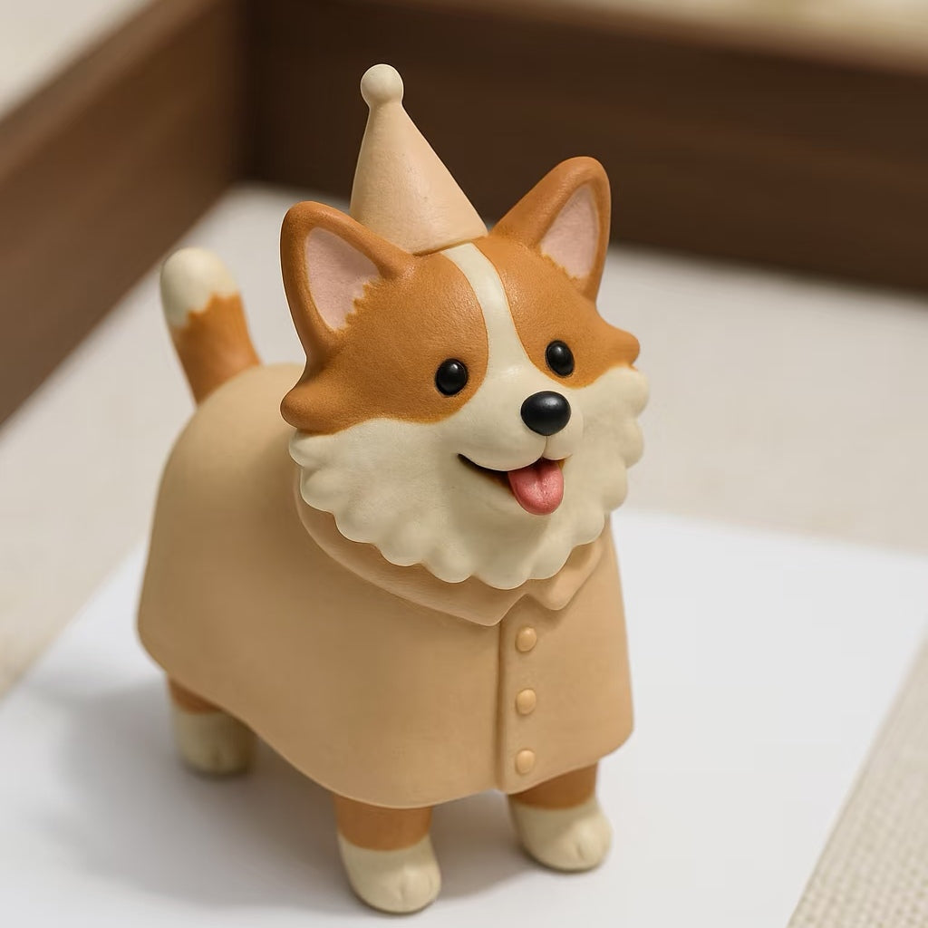 Custom 3D Pet Keychain/Figurine from Your Photo – Personalized Mini Pet Figurine Gift