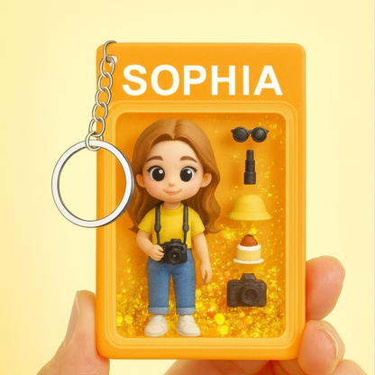 Custom Character Acrylic Keychain & 3D Clay Figurine – Personalized Gift for Kids & Fans