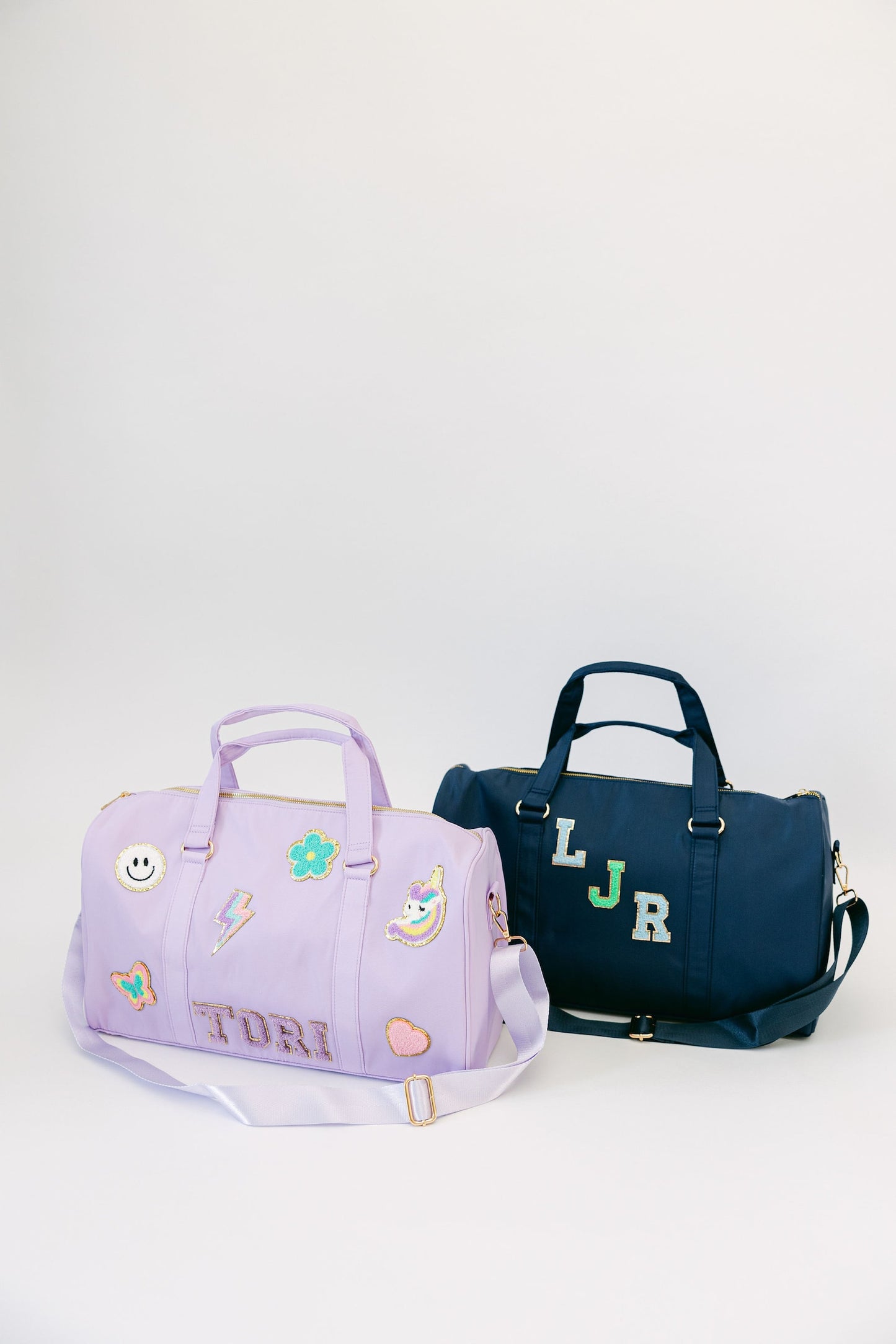 Personalized Nylon Weekender Bag – Unique Travel Gift with Removable Patches