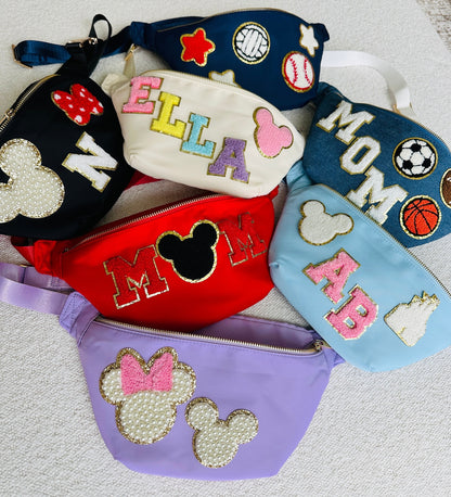 Custom Embroidered Fanny Pack - Adjustable Waist Bag - Personalized Bachelorette Gift - Bridesmaid Proposal - Festival Essentials - Travel & Gym Accessory
