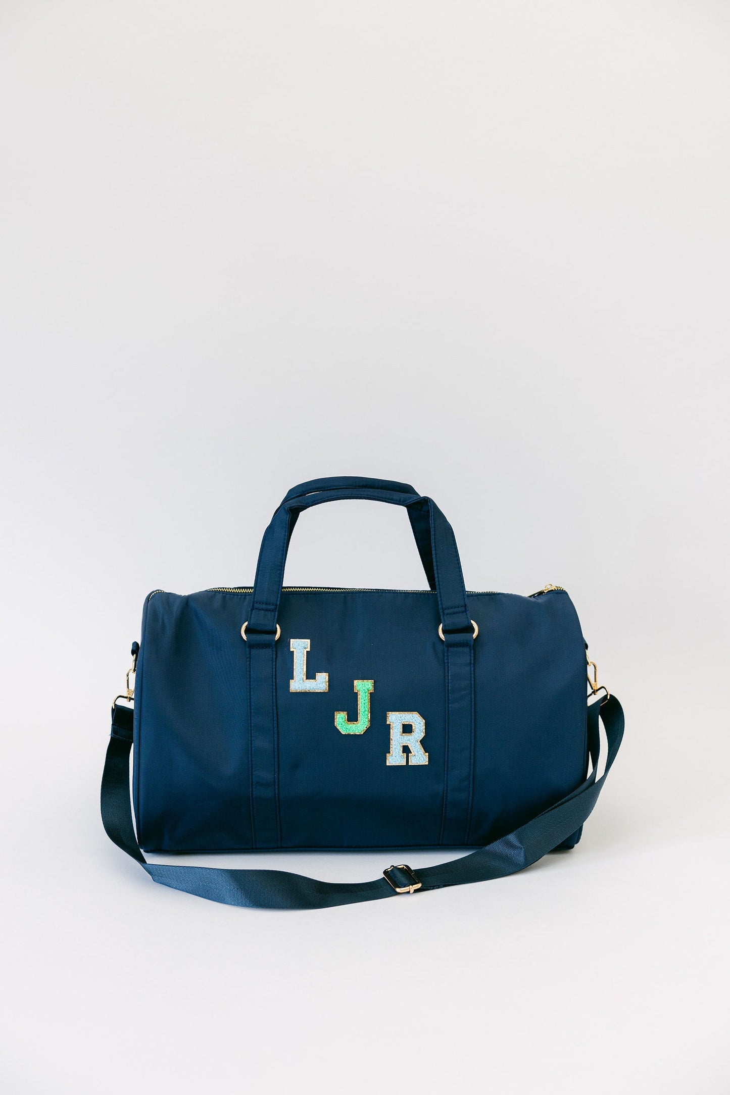 Personalized Nylon Weekender Bag – Unique Travel Gift with Removable Patches