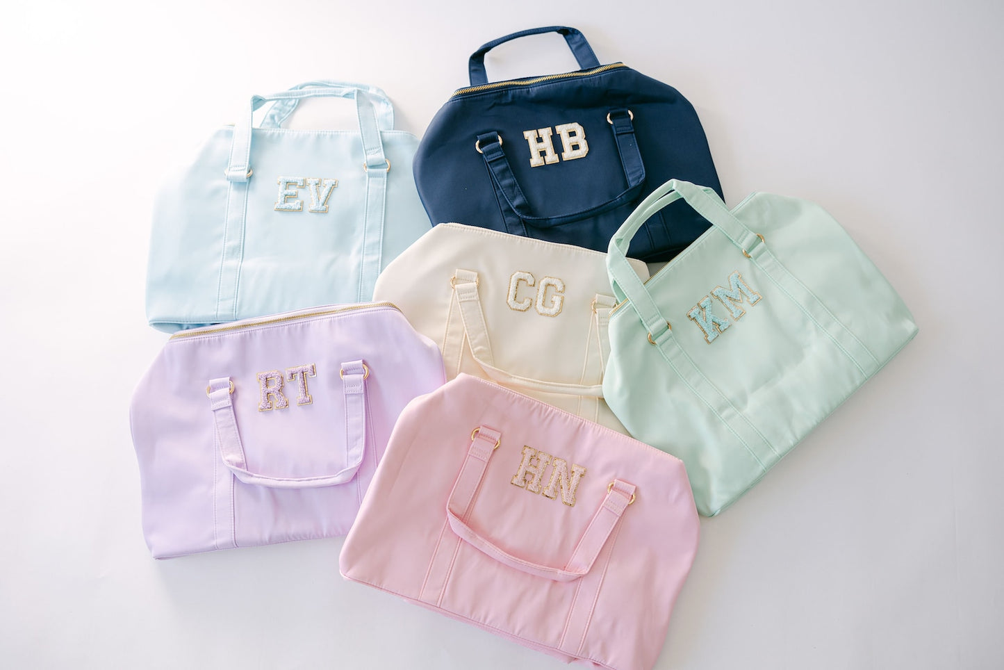 Personalized Nylon Weekender Bag – Unique Travel Gift with Removable Patches