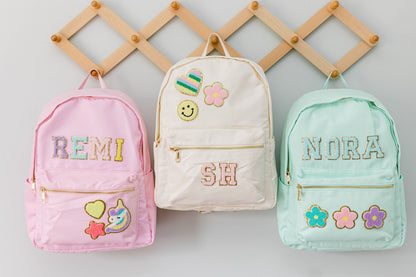 Personalized Kids Backpack - Customizable Patch School Bag - Fun & Durable Bookbag for Boys & Girls
