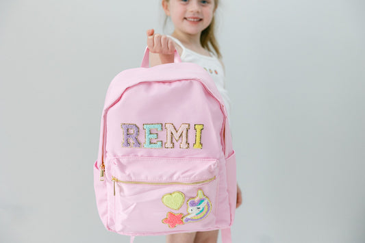 Personalized Kids Backpack - Customizable Patch School Bag - Fun & Durable Bookbag for Boys & Girls