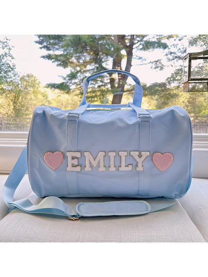 Monogrammed Ballet Dance Bag – Custom Name Duffle for Girls – Cheer, Gymnastics & Dance Class Essentials