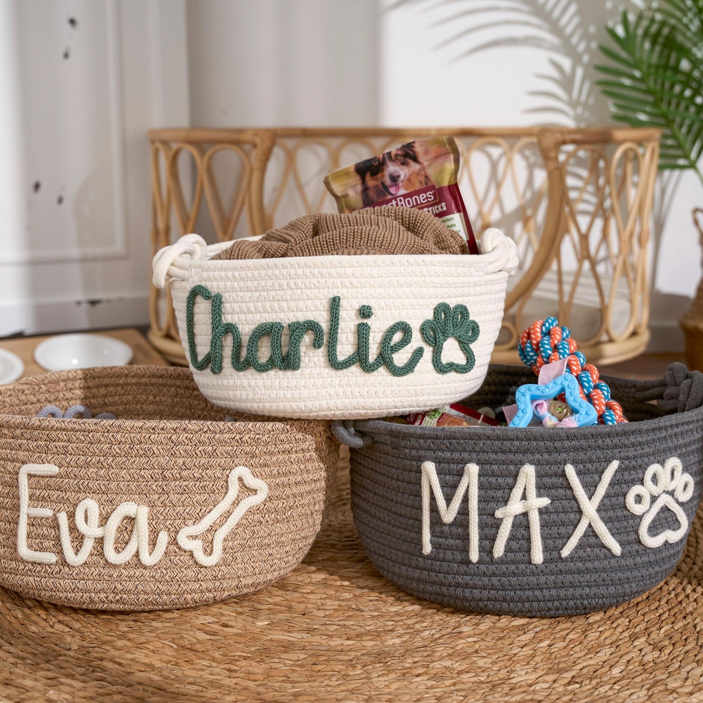 Personalized Pet Toy Storage Basket | Keep Their Favorites Safe & Tidy