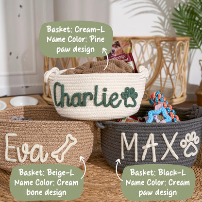 Personalized Pet Toy Storage Basket | Keep Their Favorites Safe & Tidy